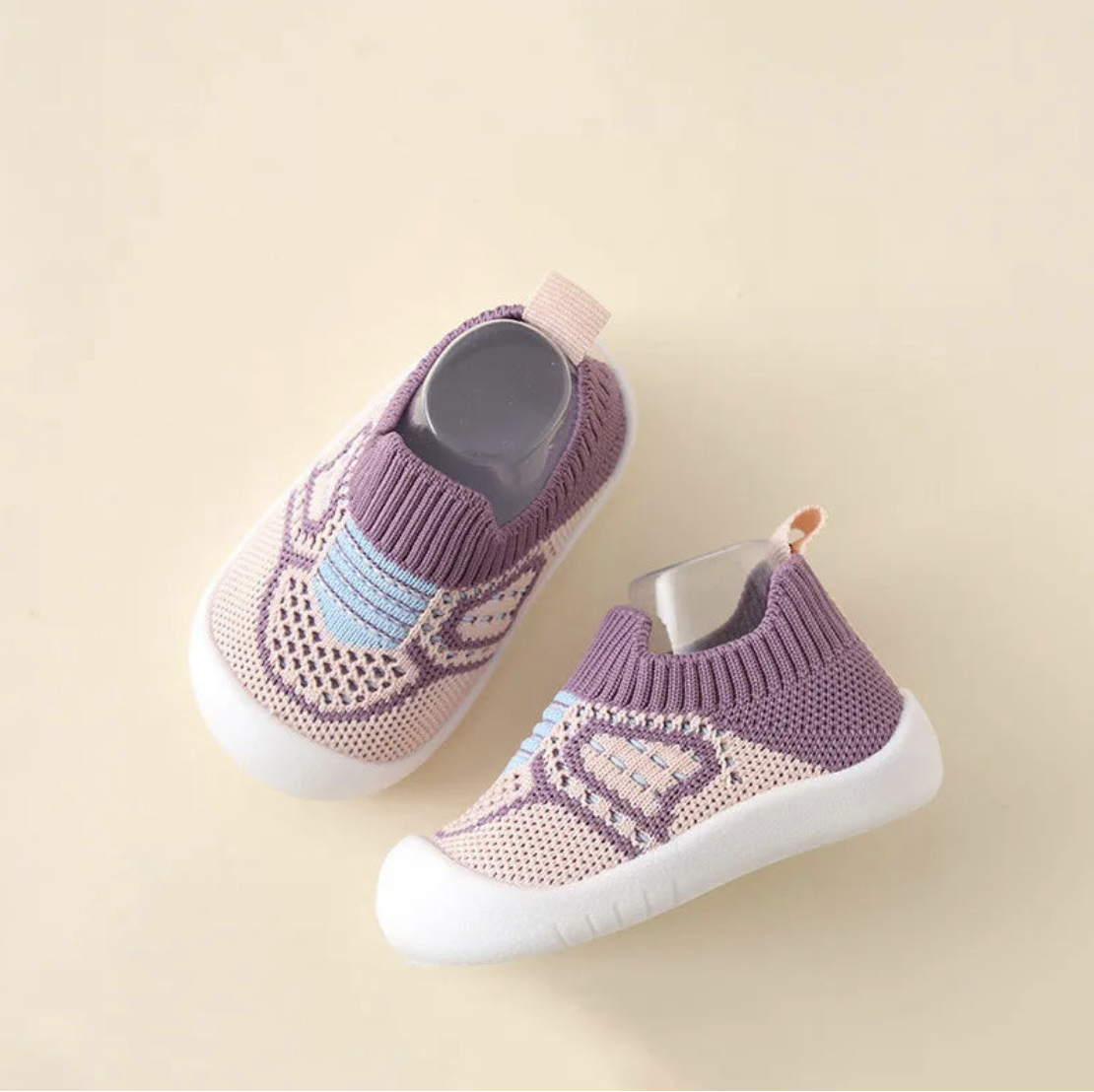 Chaussure souple basket montante bébé 0 à 12 mois, modèle strass ar
