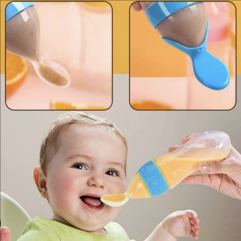 Bébé Capital® - Biberon avec cuillère - Cuillère anti-déversement