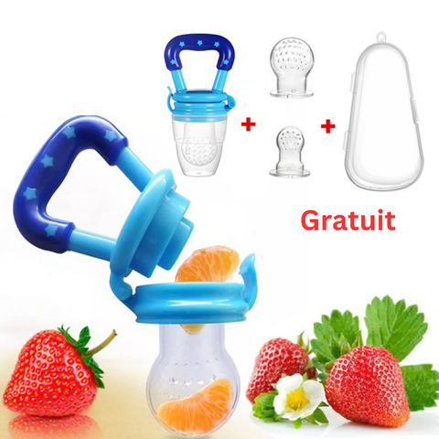 TABRIX Tétines D’Alimentation Bébé 2 Pièces – Sans BPA – Grignoteuse Fruits & Dentition Apaisante